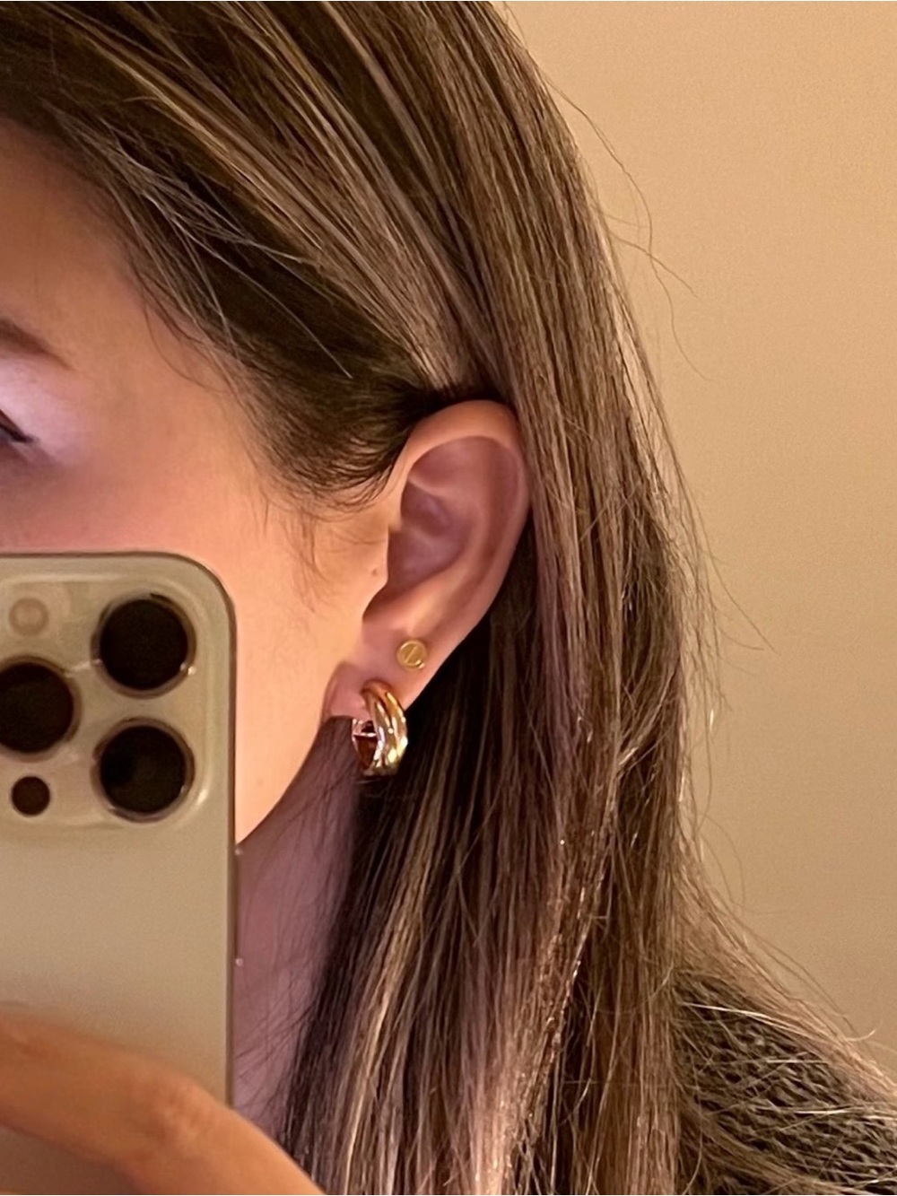 Trinity Chunky Hoop Earrings